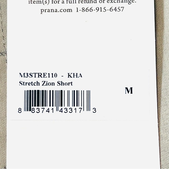 Prana shorts Zion Stretch cargo shorts hiking shorts khaki new men Size M medium - Picture 4 of 14